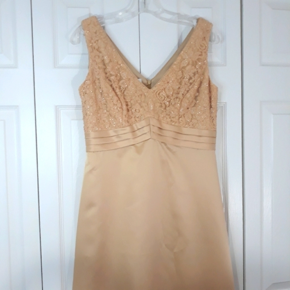 Patra 2 Pieces Dress With Matching Lace Bolero Cream Gown Long Dress Size 8 - Picture 3 of 15